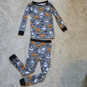 Little Sleepies Gray Halloween Pumpkin & Ghost Pajama Set